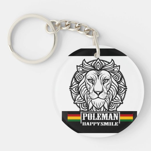 Poleman BUATTA sleutel gelukkig Sleutelhanger (Voorkant)