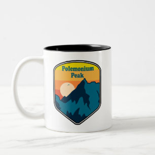 Polemonium Peak California Zonsopgang Tweekleurige Koffiemok