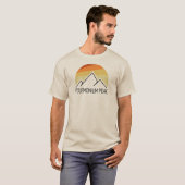 Polemonium Peak Californië Retro T-shirt (Voorkant volledig)