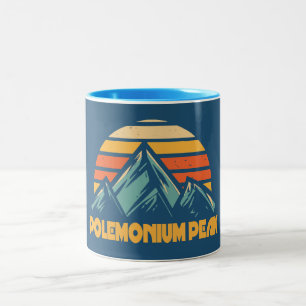 Polemonium Peak Californië Retro Turquoise Tweekleurige Koffiemok