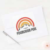 Polemonium Peak Californië Vierkante Sticker (Envelop)