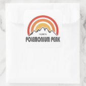 Polemonium Peak Californië Vierkante Sticker (Tas)