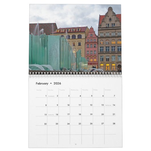 Polen 2026 Fotokalender Kalender (Feb 2026)