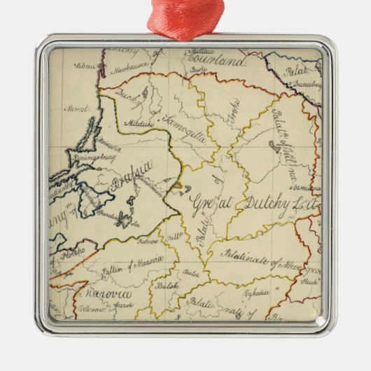 Polen 4 metalen ornament (Voorkant)