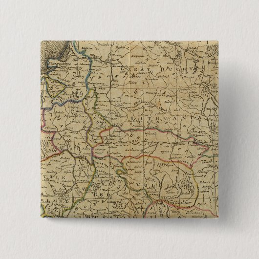 Polen 4 vierkante button 5,1 cm (Voorkant)
