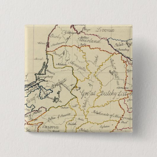 Polen 4 vierkante button 5,1 cm (Voorkant)