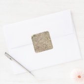 Polen 5 vierkante sticker (Envelop)