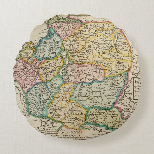 Polen 6 2 rond kussen (Voorkant)