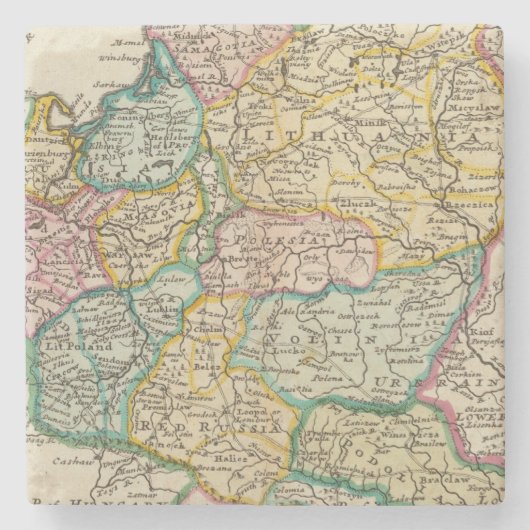 Polen 6 2 stenen onderzetter (Voorkant)