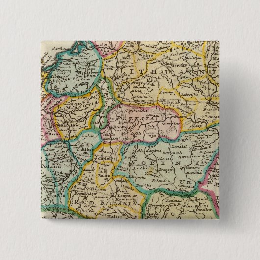 Polen 6 vierkante button 5,1 cm (Voorkant)