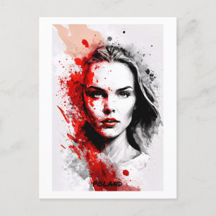 Polen Briefkaart - Portret - Vrouwenwereld