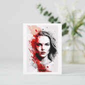 Polen Briefkaart - Portret - Vrouwenwereld (Staand voorkant)