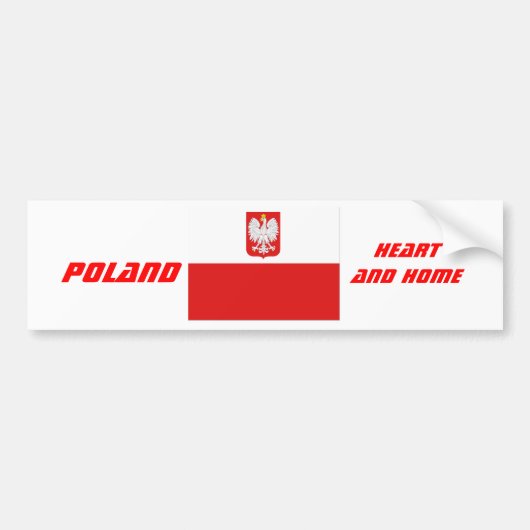 Polen Bumpersticker (Voorkant)