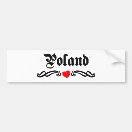 Polen Bumpersticker (Voorkant)
