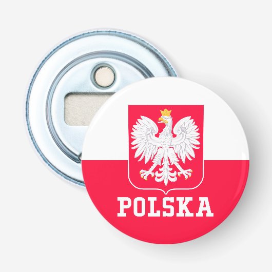 Polen Button Flesopener (Voorkant)