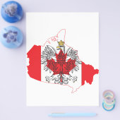 Polen Canada Vlaggenkaart Flyer (Enkel)