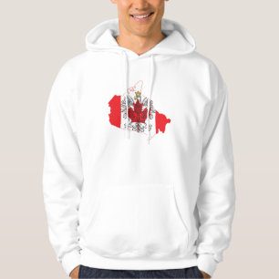 Polen Canada Vlaggenkaart Hoodie