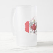 Polen Canada Vlaggenkaart Matglas Bierpul (Voorkant links)