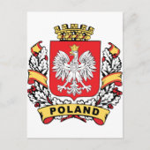 Polen Crest Briefkaart (Voorkant)