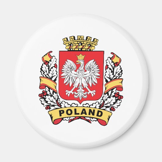Polen Crest Magneet (Voorkant)