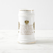 Polen Crest (Wapen) Gepersonaliseerd Bierpul (Center)