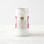 Polen Crest (Wapen) Gepersonaliseerd Bierpul (Center)