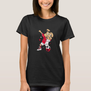Polen Dabbing Hond Polska Vlag Trots Poolse Voetba T-shirt