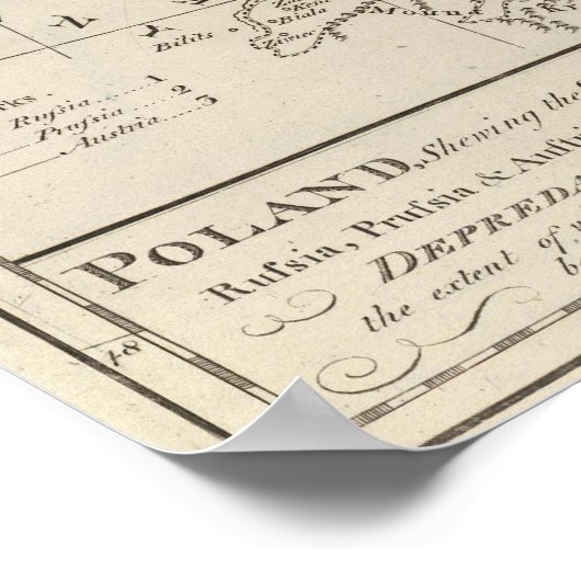 Polen, de schadeclaims van Rusland Poster (Hoek)