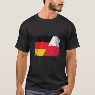 Polen Duitsland Poolse vlag Polska halve pool T-shirt