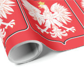 Polen Eagle Flag Shields Cadeaupapier (Rol Hoek)