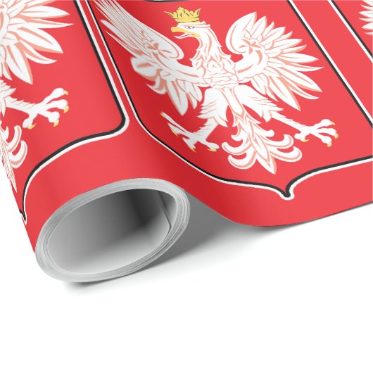 Polen Eagle Flag Shields Cadeaupapier (Rol Hoek)