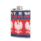 Polen Eagle Flag Shields Heupfles (Links)