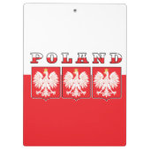Polen Eagle Flag Shields Klembord (Achterkant)