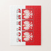 Polen Eagle Flag Shields Legpuzzel (Verticaal)