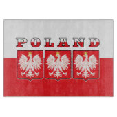 Polen Eagle Flag Shields Snijplank (Voorkant)