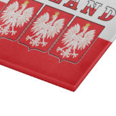 Polen Eagle Flag Shields Snijplank (Hoek)