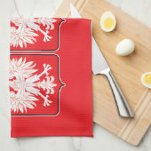 Polen Eagle Flag Shields Theedoek (Quarter Fold)