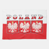 Polen Eagle Flag Shields Theedoek (Horizontaal)