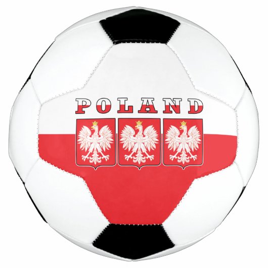 Polen Eagle Flag Shields Voetbal (Voorkant)
