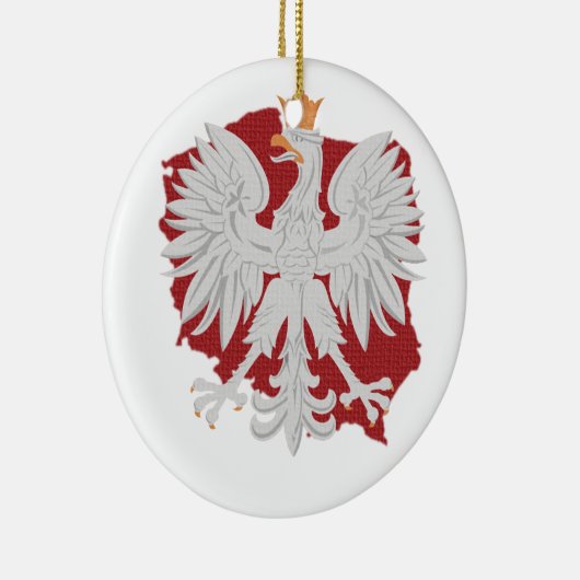 Polen Eagle Keramisch Ornament (Rechts)