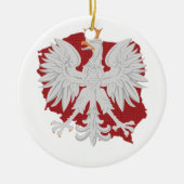 Polen Eagle Keramisch Ornament (Voorkant)