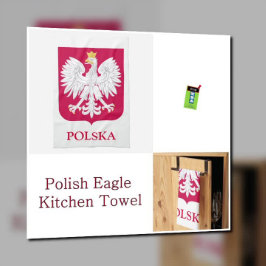 Polen Eagle Polska Polish Red Crest Bumpersticker