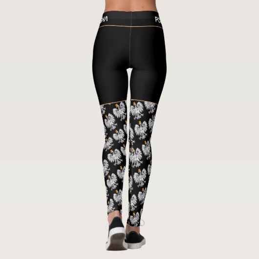 Polen & Eagle, Poolse mode van de vlag/sportfan Leggings (Achterkant)