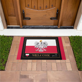 Polen & Eagle, Poolse vlag huis matten / Welkom