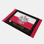 Polen & Eagle, Poolse vlag huis matten / Welkom (Schuin)