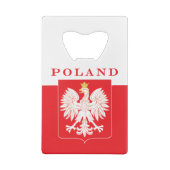 Polen Eagle Red Shield Creditkaart Flessenopener (Achterkant)