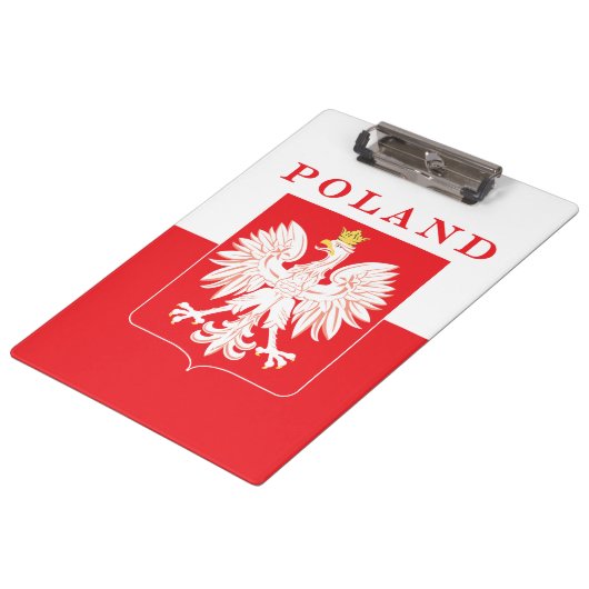 Polen Eagle Red Shield Klembord (Gekanteld)