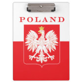 Polen Eagle Red Shield Klembord (Voorkant)