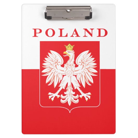 Polen Eagle Red Shield Klembord (Voorkant)