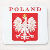Polen Eagle Red Shield Muismat (Voorkant)